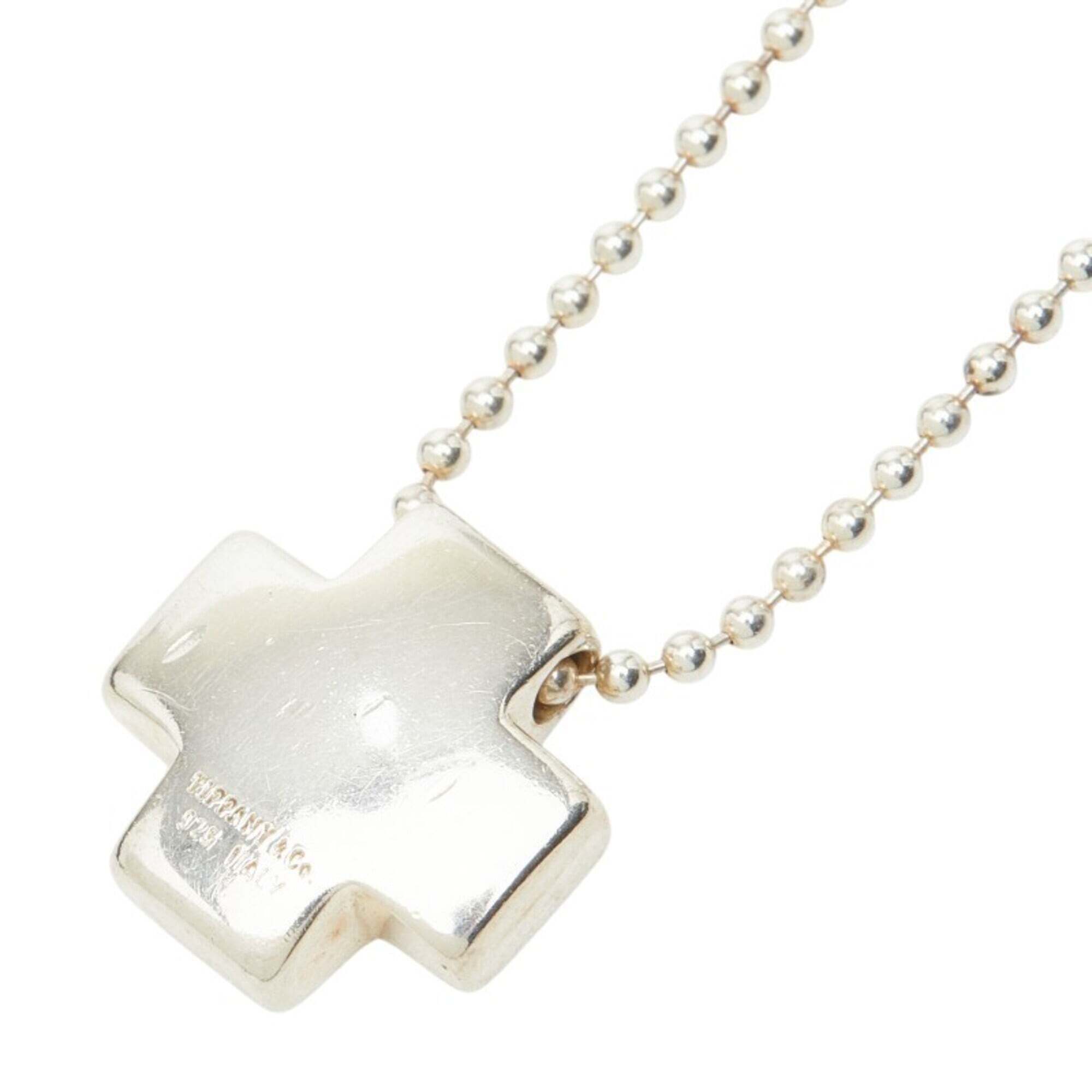 Tiffany & Co. Roman Cross Ball Chain Pendant Necklace, Sv925 Silver, Women's.